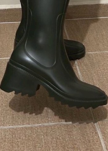 Siyah Kadın Kalın Topuklu Bot - Görsel 4