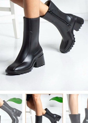 Siyah Kadın Kalın Topuklu Bot - Ana görsel