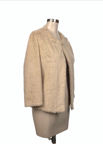 Bej Kürk Detaylı Kadın Ceket - Görsel 2