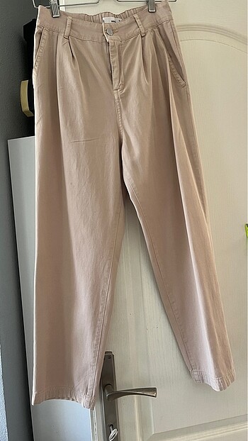 Mango Mango yazlık krem pantolon