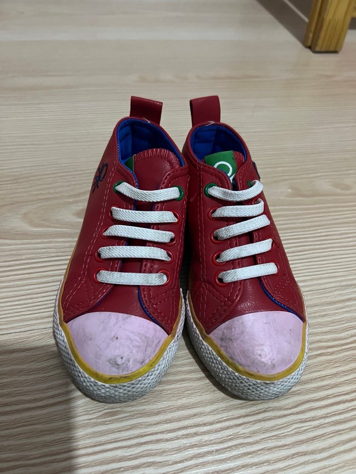 Kız Çocuk Renkli Bağcıklı Spor Ayakkabı - Görsel 2