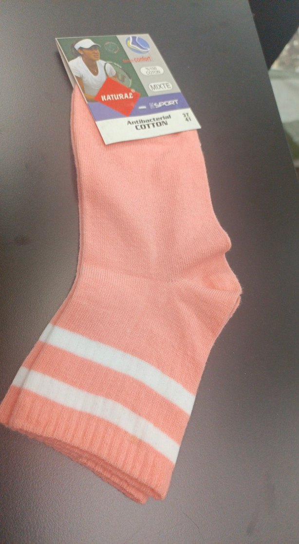 Kız Çocuk Pembe Pamuk Çorap - Görsel 2