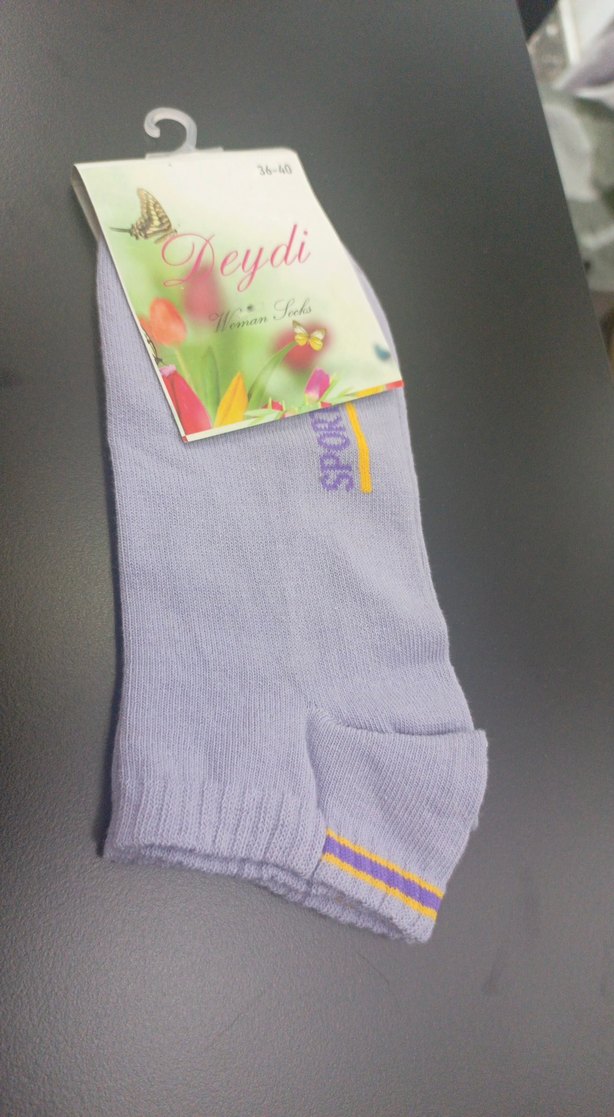 Mor Baskılı Kadın Çorap 36-40 - Görsel 3