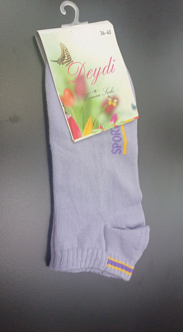 Mor Baskılı Kadın Çorap 36-40 - Görsel 2