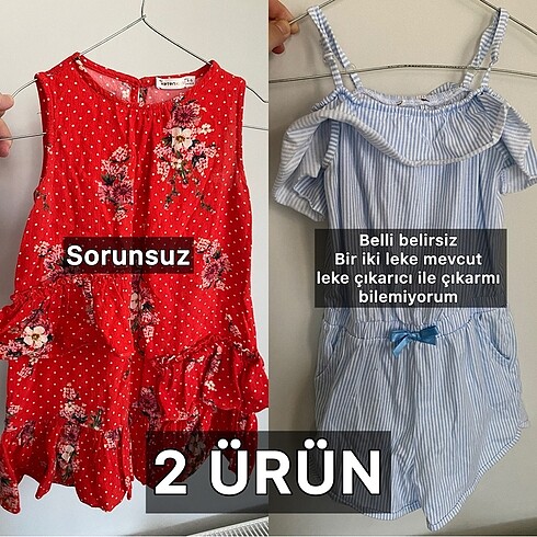 4/5 yaş elbise ve tulum