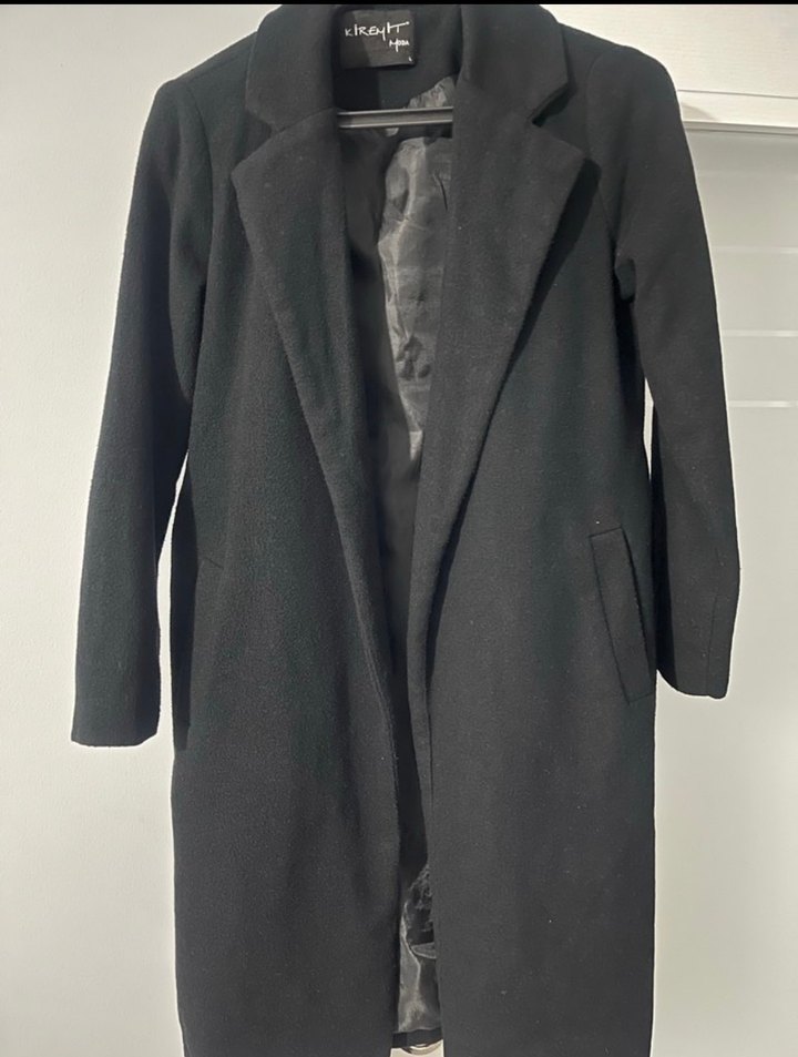 Siyah Uzun Klasik Kaban - Görsel 3