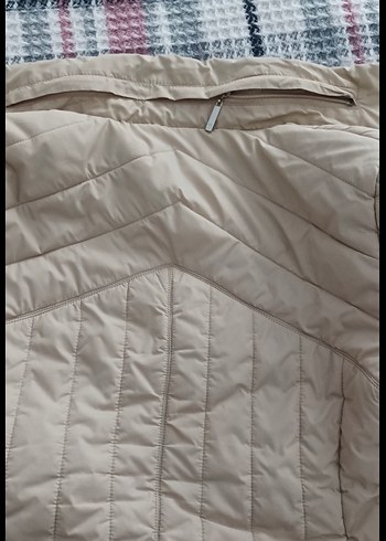 Düğmeli Bej Midi Kadın Ceket - Görsel 3