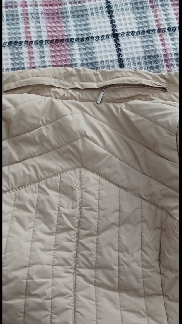 Düğmeli Bej Midi Kadın Ceket - Görsel 2