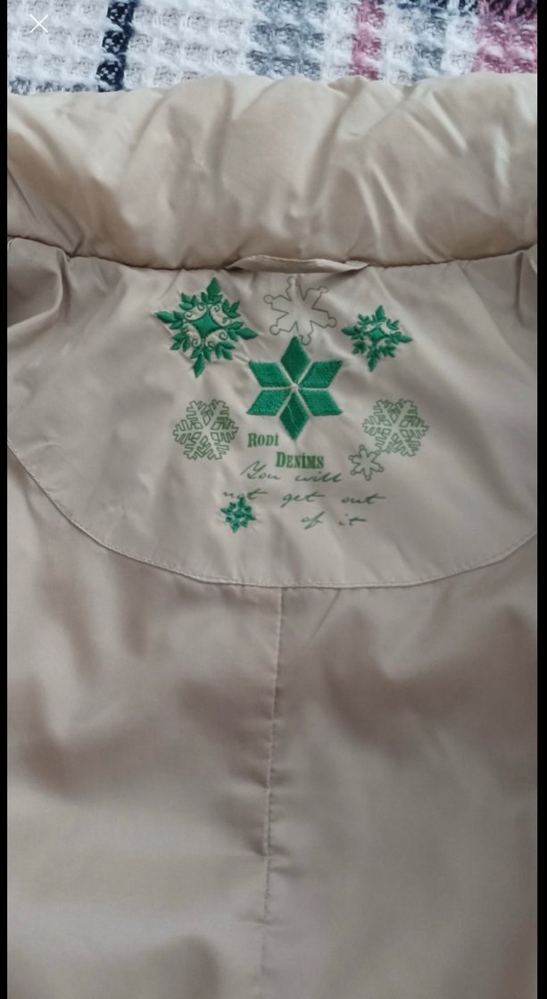 Düğmeli Bej Midi Kadın Ceket - Görsel 5