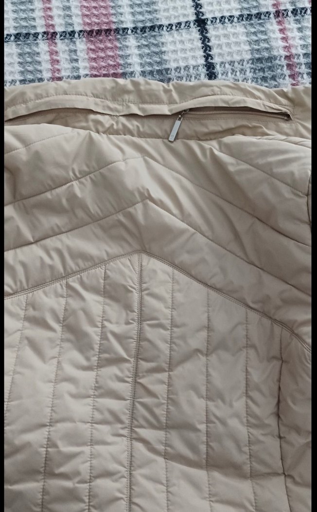 Düğmeli Bej Midi Kadın Ceket - Görsel 3