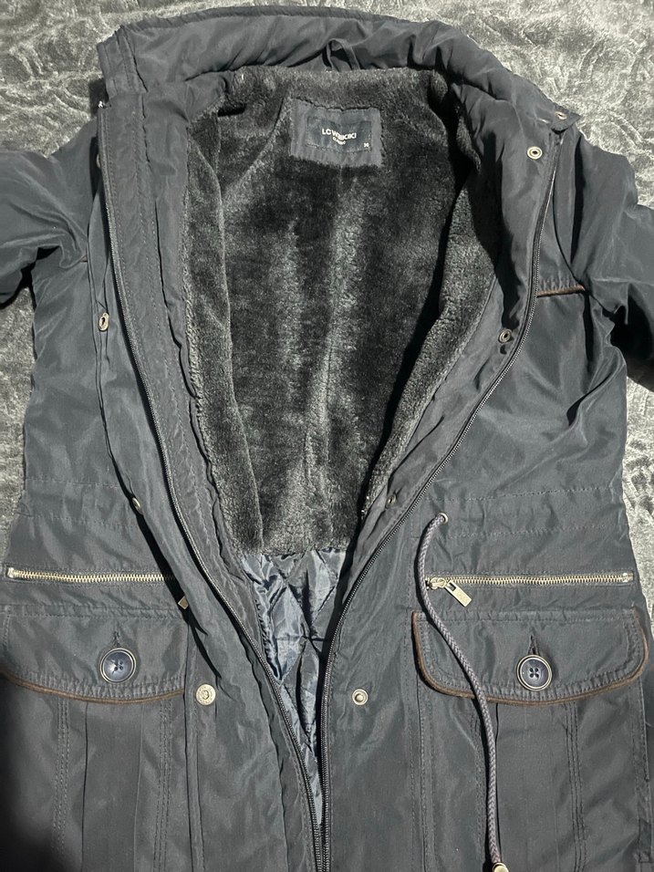 Lacivert Düğmeli Kadın mont - Görsel 3