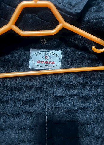 Düğmeli Siyah Kadın Midi Mont - Görsel 8