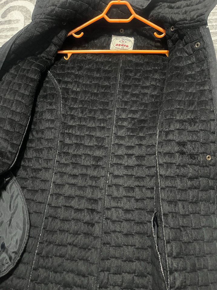 Düğmeli Siyah Kadın Midi Mont - Görsel 4