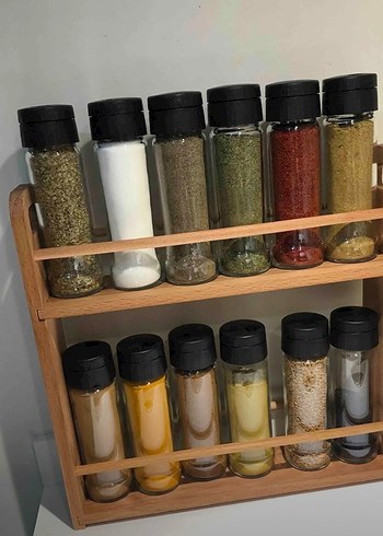 Ahşap Standlı Baharatlık Seti - Görsel 9