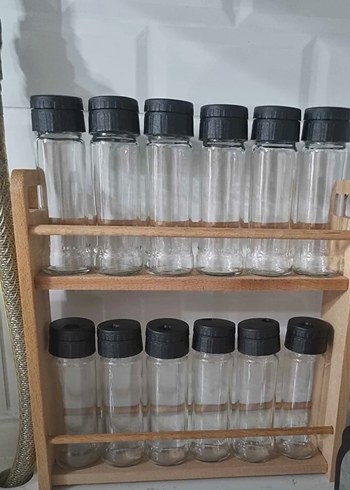 Ahşap Standlı Baharatlık Seti - Görsel 8