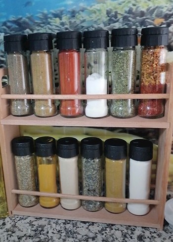Ahşap Standlı Baharatlık Seti - Görsel 6