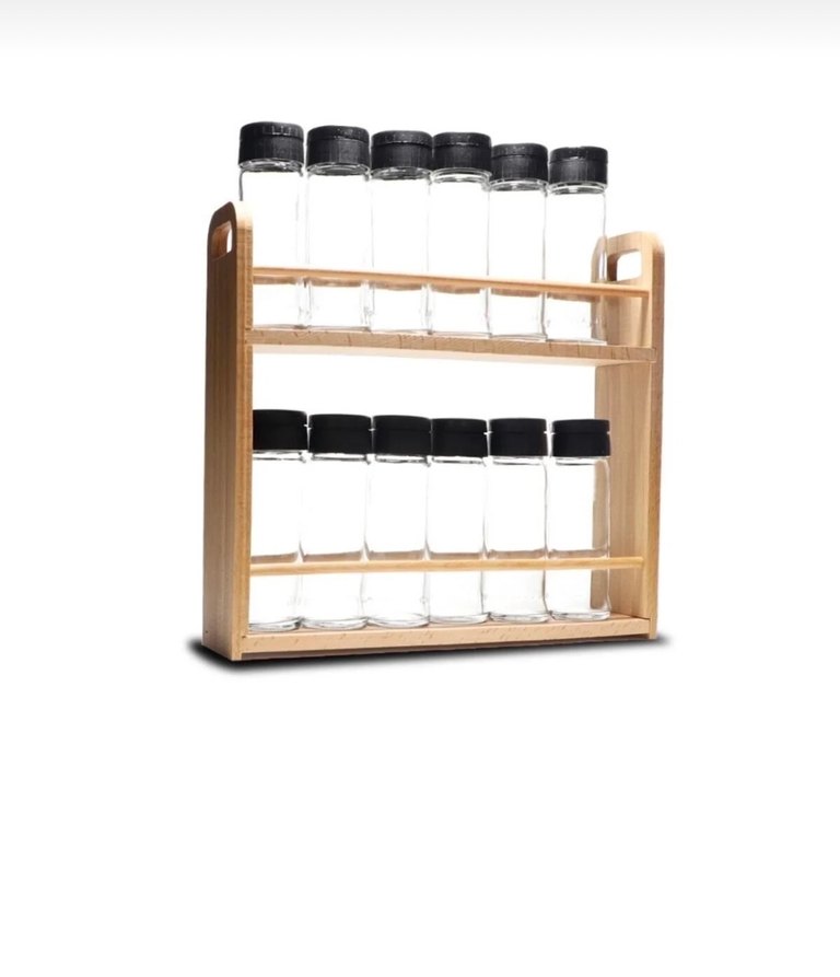 Ahşap Standlı Baharatlık Seti - Görsel 2