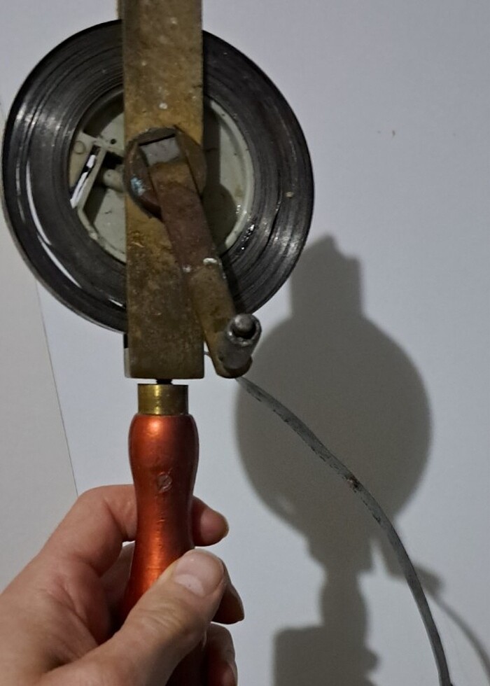 Vintage açık makarali şerit metre - Görsel 2