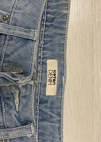 Düğmeli Kadın Mini Denim Şort - Görsel 2