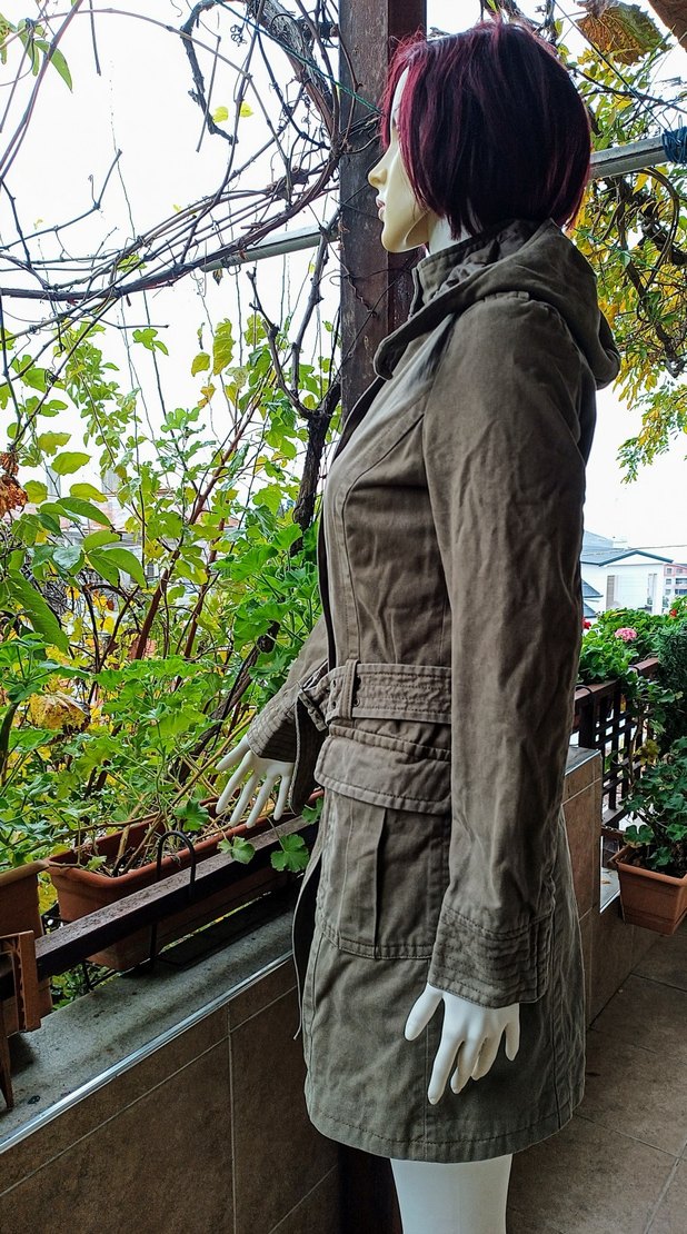 KAPŞONLU BAYAN PARKA & KABAN - Görsel 4