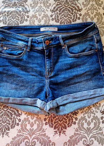 27 Beden lacivert Renk MAVİ JEANS MİNİ ŞORT