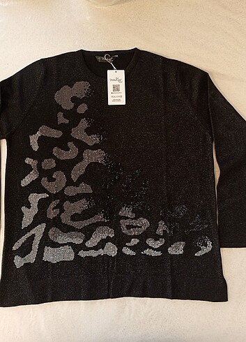 H&M SİMLİ-TAŞLI TRİKO KAZAK & 38/40/42/44