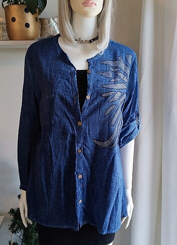 Diğer YIKAMA PAMUKLU GÖMLEK & M/L/XL/2XL/3XL