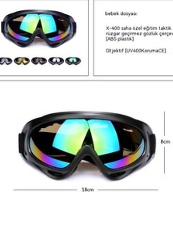 MOTOSİKLET & SNOWBOARD & KAYAK GÖZLÜK - Görsel 8