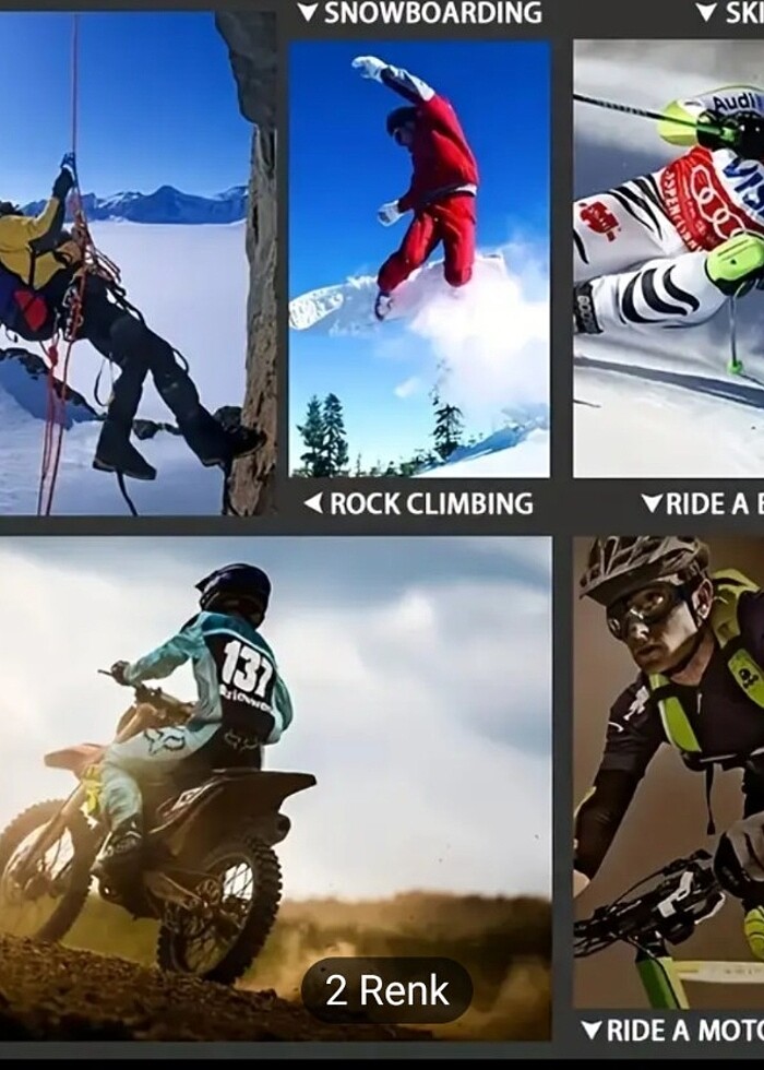 MOTOSİKLET & SNOWBOARD & KAYAK GÖZLÜK - Görsel 3