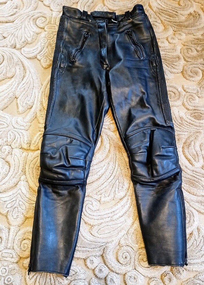 DETLEV LOUİS ALMANYA DAN DERİ MOTOR PANTOLON - Görsel 4