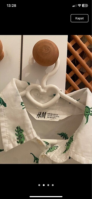 H&M Hm erkek gömlek