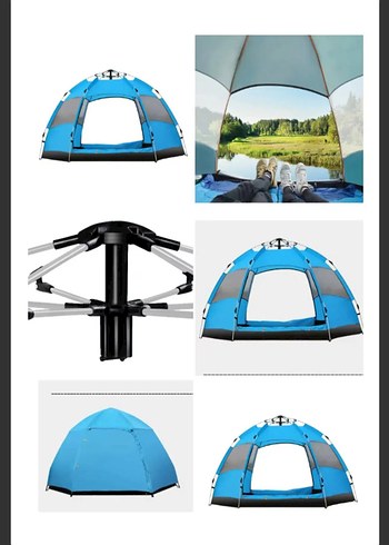 çift katlı otağ tipi otomatik kamp çadırı - Görsel 5