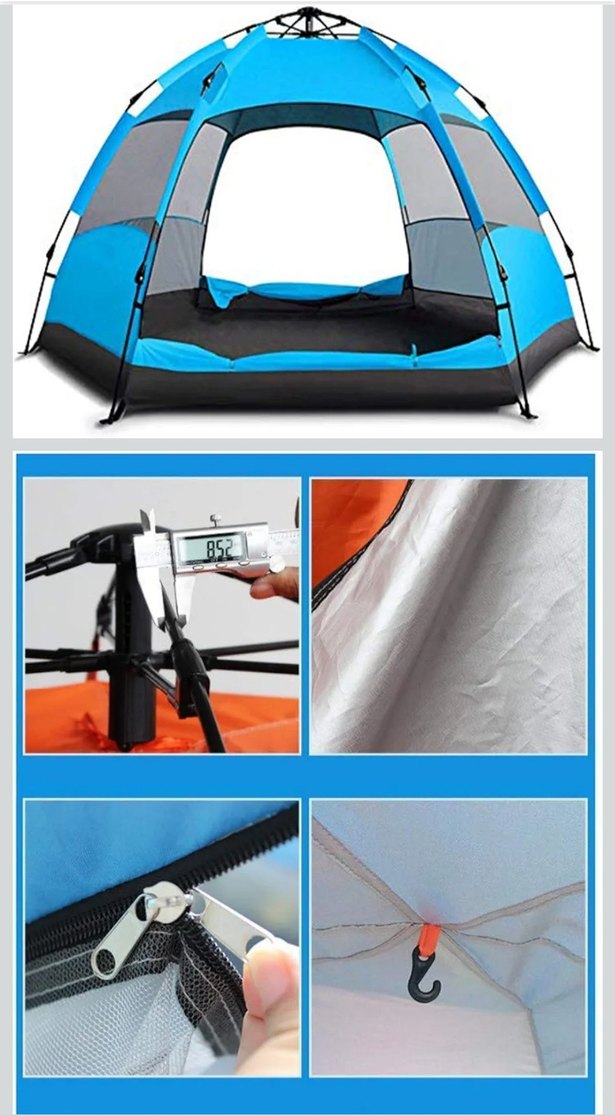 çift katlı otağ tipi otomatik kamp çadırı - Görsel 3