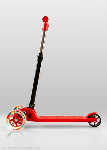 Üç tekerlekli ışıklı çocuk scooter - Görsel 6