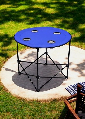 Yuvarlak katlanabilir kamp masası - Görsel 5
