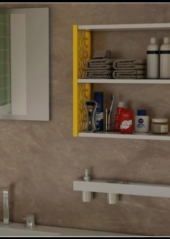 Üçlü duvar rafı - Görsel 3