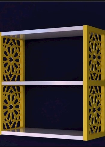 Üçlü duvar rafı - Görsel 2