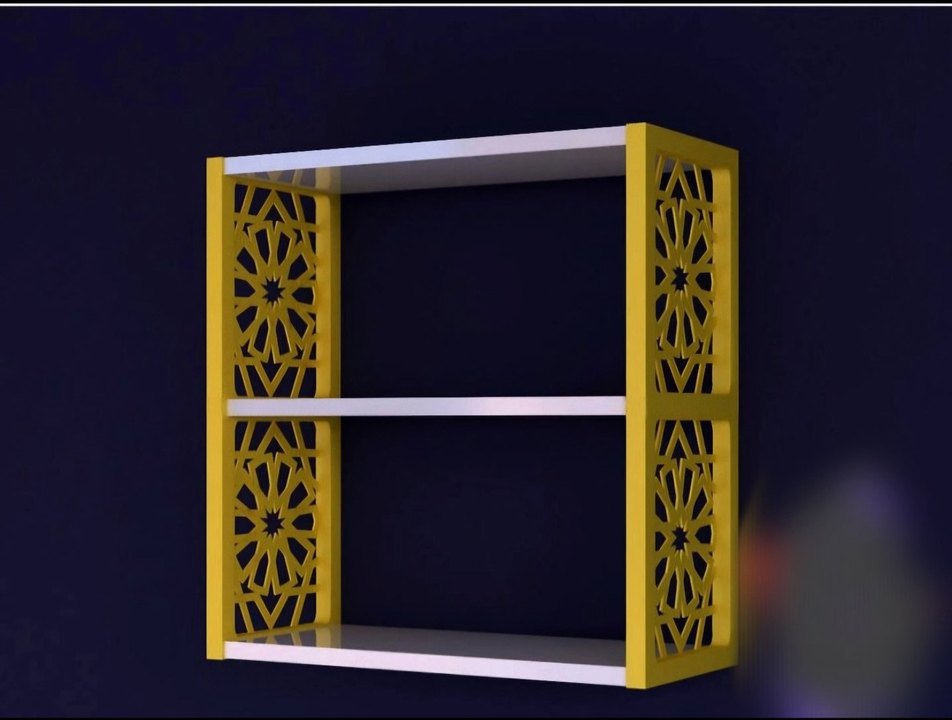 Üçlü duvar rafı - Görsel 2