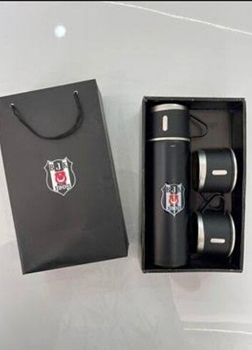 taraftar Beşiktaş çelik termos seti 