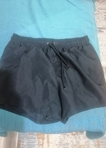 Erkek Siyah Mini Şort Mayo