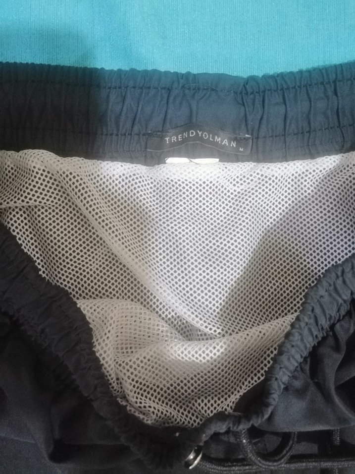 Erkek Siyah Mini Şort Mayo - Görsel 2