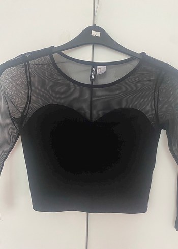 H&M siyah crop body