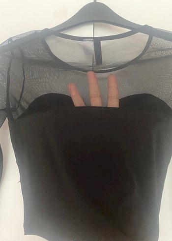 s Beden siyah crop body