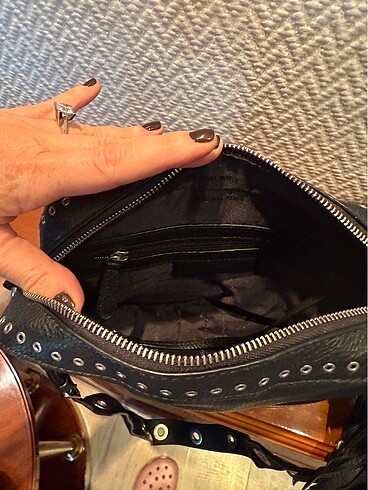 Beden siyah Renk Orijinal Michael Kors deri crossbody