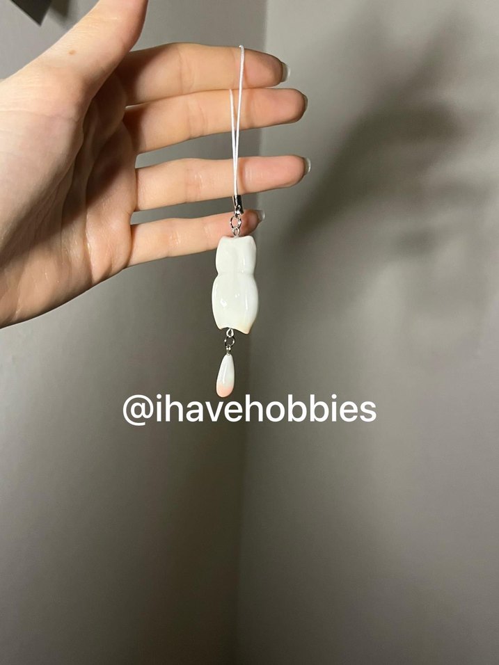 Sallanan kuyruklu kedi charm - Görsel 2