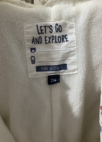 Kız Bebek Beyaz Desenli Kürklü Tulum - Görsel 5