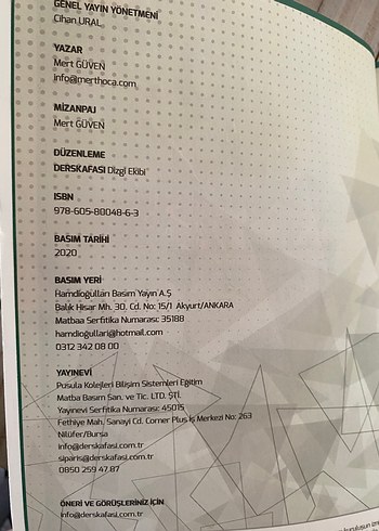 Ders Kafası Eğitim Dergisi - 2020 Sayısı sıfır kitap - Görsel 2