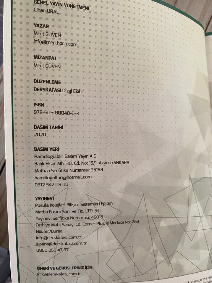 Ders Kafası Eğitim Dergisi - 2020 Sayısı sıfır kitap - Görsel 2