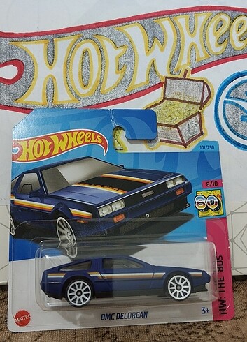 Hot Wheels Hot wheels DMC DoleREAN geleceğe dönüş araba 2022 case