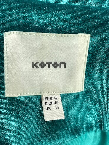 42 Beden yeşil Renk Koton Blazer %70 İndirimli.
